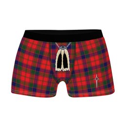ScotsTee Shop Scottish Robertson Modern Clan Highland Kilt Sporran Tartan Boxer Briefs