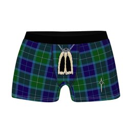 ScotsTee Shop Scottish Wallace Blue Clan Highland Kilt Sporran Tartan Boxer Briefs