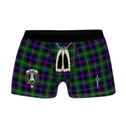 ScotsTee Shop Scottish Malcolm Modern Clan Crest Highland Kilt Sporran Tartan Boxer Briefs