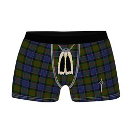 ScotsTee Shop Scottish MacPhedran Clan Highland Kilt Sporran Tartan Boxer Briefs