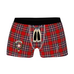 ScotsTee Shop Scottish McFarland Red Modern Clan Crest Highland Kilt Sporran Tartan Boxer Briefs