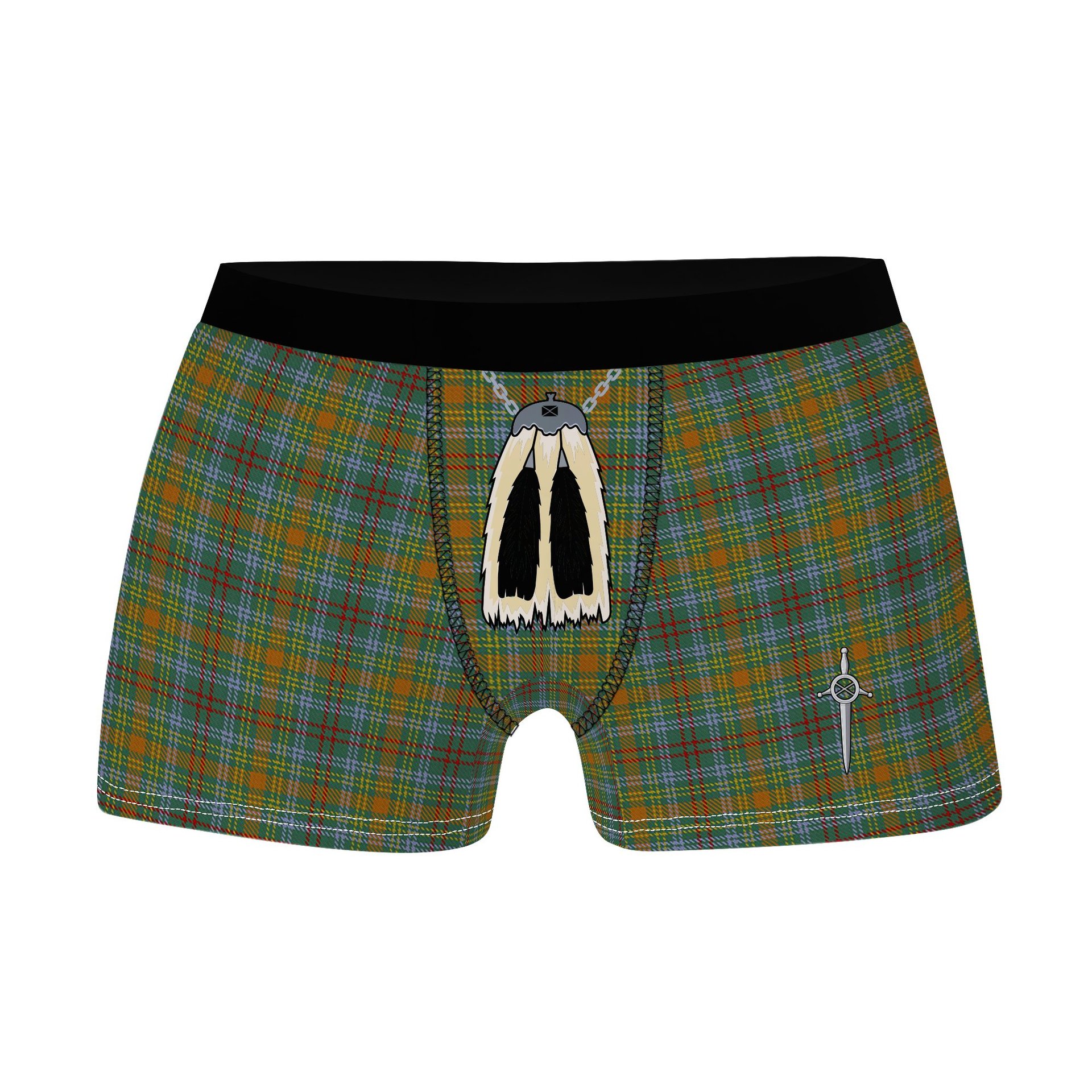 ScotsTee Shop Scottish O_Brien Clan Highland Kilt Sporran Tartan Boxer Briefs