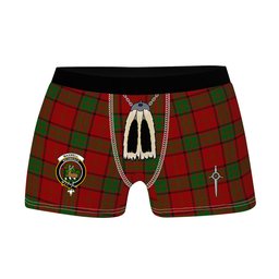 ScotsTee Shop Scottish Maxwell Clan Crest Highland Kilt Sporran Tartan Boxer Briefs