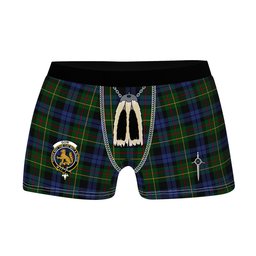 ScotsTee Shop Scottish Gow Hunting 2 Clan Crest Highland Kilt Sporran Tartan Boxer Briefs