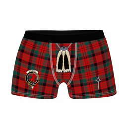 ScotsTee Shop Scottish MacNicol Modern Clan Crest Highland Kilt Sporran Tartan Boxer Briefs