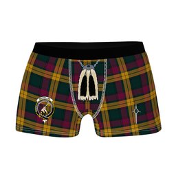 ScotsTee Shop Scottish MacMillan Modern Clan Crest Highland Kilt Sporran Tartan Boxer Briefs
