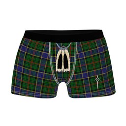ScotsTee Shop Scottish Ogilvie Hunting 1 Clan Highland Kilt Sporran Tartan Boxer Briefs