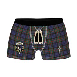 ScotsTee Shop Scottish Fletcher of Dunans SC Clan Crest Highland Kilt Sporran Tartan Boxer Briefs