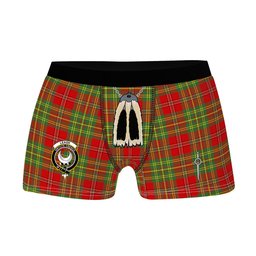 ScotsTee Shop Scottish Leask Modern Clan Crest Highland Kilt Sporran Tartan Boxer Briefs