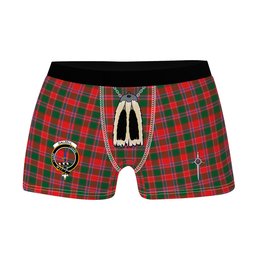 ScotsTee Shop Scottish Dalzell SC Clan Crest Highland Kilt Sporran Tartan Boxer Briefs