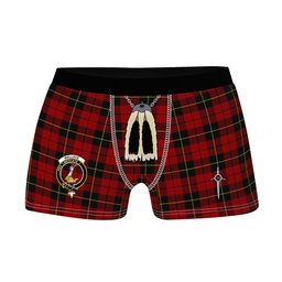 ScotsTee Shop Scottish Wallace Clan Crest Highland Kilt Sporran Tartan Boxer Briefs