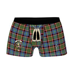 ScotsTee Shop Scottish Glass Clan Crest Highland Kilt Sporran Tartan Boxer Briefs
