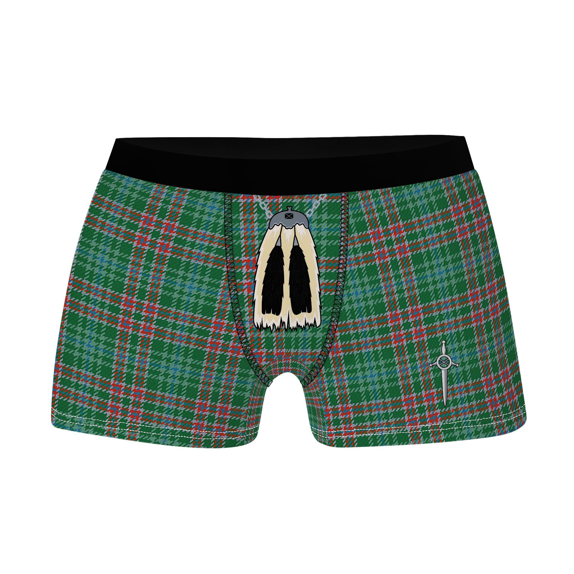 ScotsTee Shop Scottish Ralston USA Ancient Clan Highland Kilt Sporran Tartan Boxer Briefs