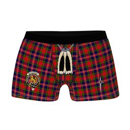 ScotsTee Shop Scottish MacPherson Modern Clan Crest Highland Kilt Sporran Tartan Boxer Briefs