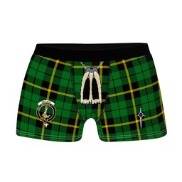 ScotsTee Shop Scottish Wallace Hunting Green Clan Crest Highland Kilt Sporran Tartan Boxer Briefs