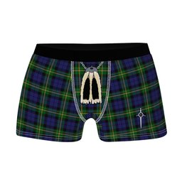 ScotsTee Shop Scottish Paterson Dalgleish Version Clan Highland Kilt Sporran Tartan Boxer Briefs