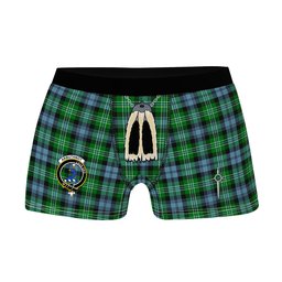 ScotsTee Shop Scottish Arbuthnot Ancient Clan Crest Highland Kilt Sporran Tartan Boxer Briefs