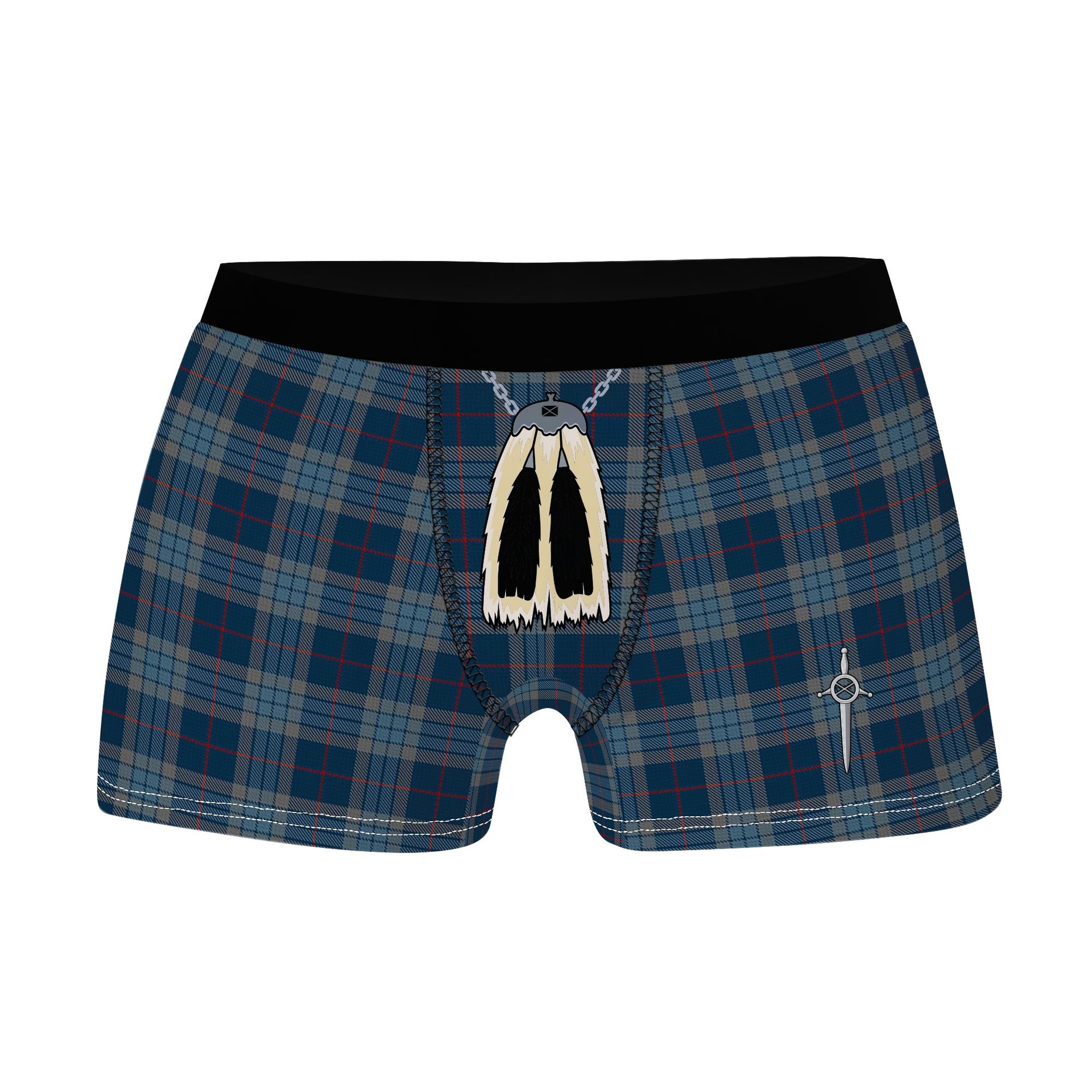 ScotsTee Shop Scottish Thorburn Lochcarron Clan Highland Kilt Sporran Tartan Boxer Briefs