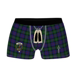 ScotsTee Shop Scottish MacPhail Hunting Clan Crest Highland Kilt Sporran Tartan Boxer Briefs