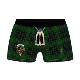 ScotsTee Shop Scottish MacAuley Hunting Clan Crest Highland Kilt Sporran Tartan Boxer Briefs