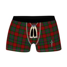 ScotsTee Shop Scottish Plummer Clan Highland Kilt Sporran Tartan Boxer Briefs