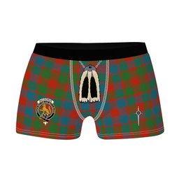 ScotsTee Shop Scottish MacGowan Ancient Clan Crest Highland Kilt Sporran Tartan Boxer Briefs