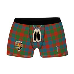 ScotsTee Shop Scottish MacGowan Ancient Clan Crest Highland Kilt Sporran Tartan Boxer Briefs