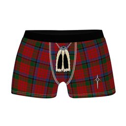 ScotsTee Shop Scottish Nicolson Clan Highland Kilt Sporran Tartan Boxer Briefs