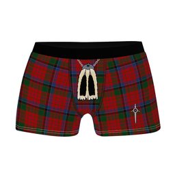 ScotsTee Shop Scottish Nicolson Clan Highland Kilt Sporran Tartan Boxer Briefs