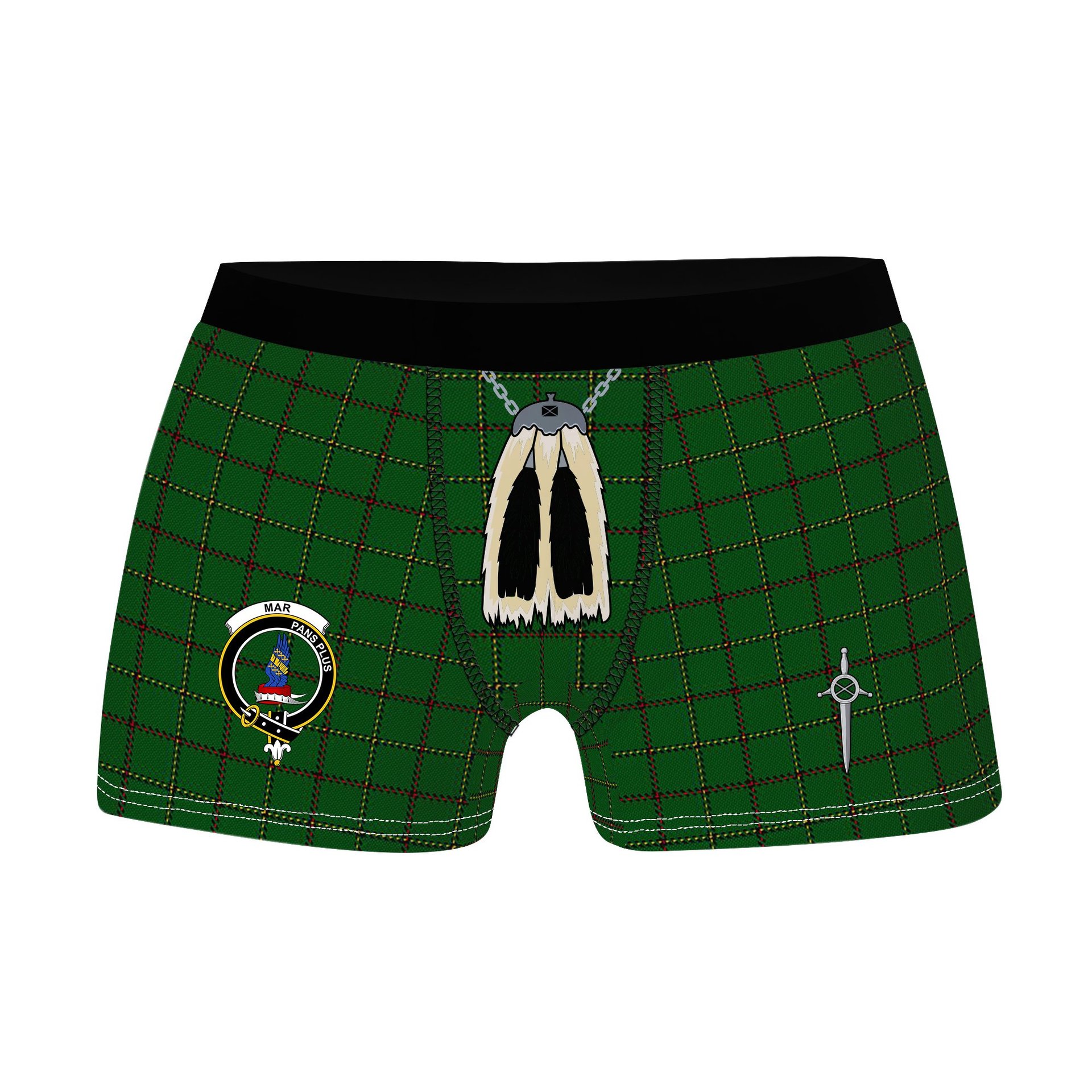 ScotsTee Shop Scottish Mar Tribe Clan Crest Highland Kilt Sporran Tartan Boxer Briefs