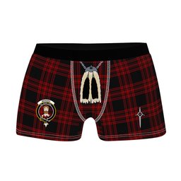 ScotsTee Shop Scottish Menzies Hunting Clan Crest Highland Kilt Sporran Tartan Boxer Briefs
