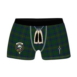 ScotsTee Shop Scottish Kennedy Clan Crest Highland Kilt Sporran Tartan Boxer Briefs