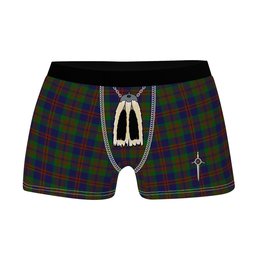 ScotsTee Shop Scottish Mann Clan Highland Kilt Sporran Tartan Boxer Briefs