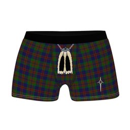 ScotsTee Shop Scottish Mann Clan Highland Kilt Sporran Tartan Boxer Briefs