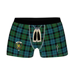 ScotsTee Shop Scottish Ewing Ancient Clan Crest Highland Kilt Sporran Tartan Boxer Briefs