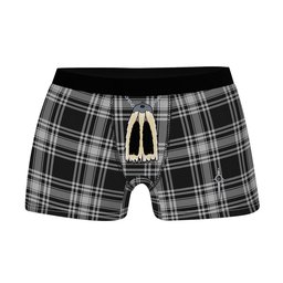ScotsTee Shop Scottish Menzies Black and White Clan Highland Kilt Sporran Tartan Boxer Briefs