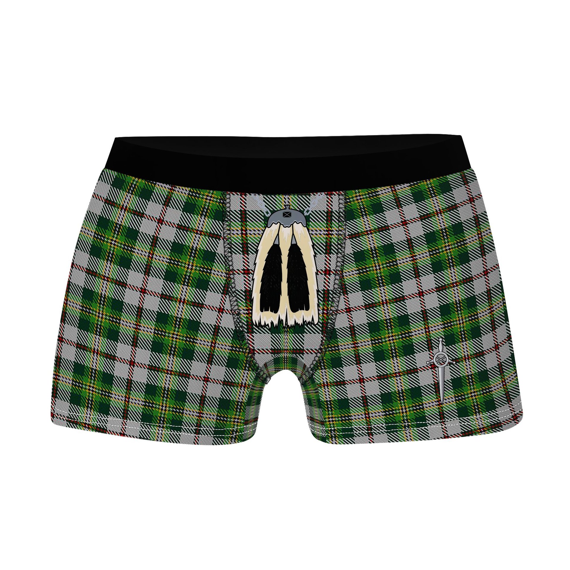 ScotsTee Shop Scottish Madewell Dress Clan Highland Kilt Sporran Tartan Boxer Briefs