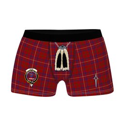 ScotsTee Shop Scottish Rose Clan Crest Highland Kilt Sporran Tartan Boxer Briefs