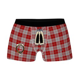 ScotsTee Shop Scottish Erskine Red Clan Crest Highland Kilt Sporran Tartan Boxer Briefs