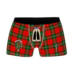 ScotsTee Shop Scottish Gartshore Clan Crest Highland Kilt Sporran Tartan Boxer Briefs