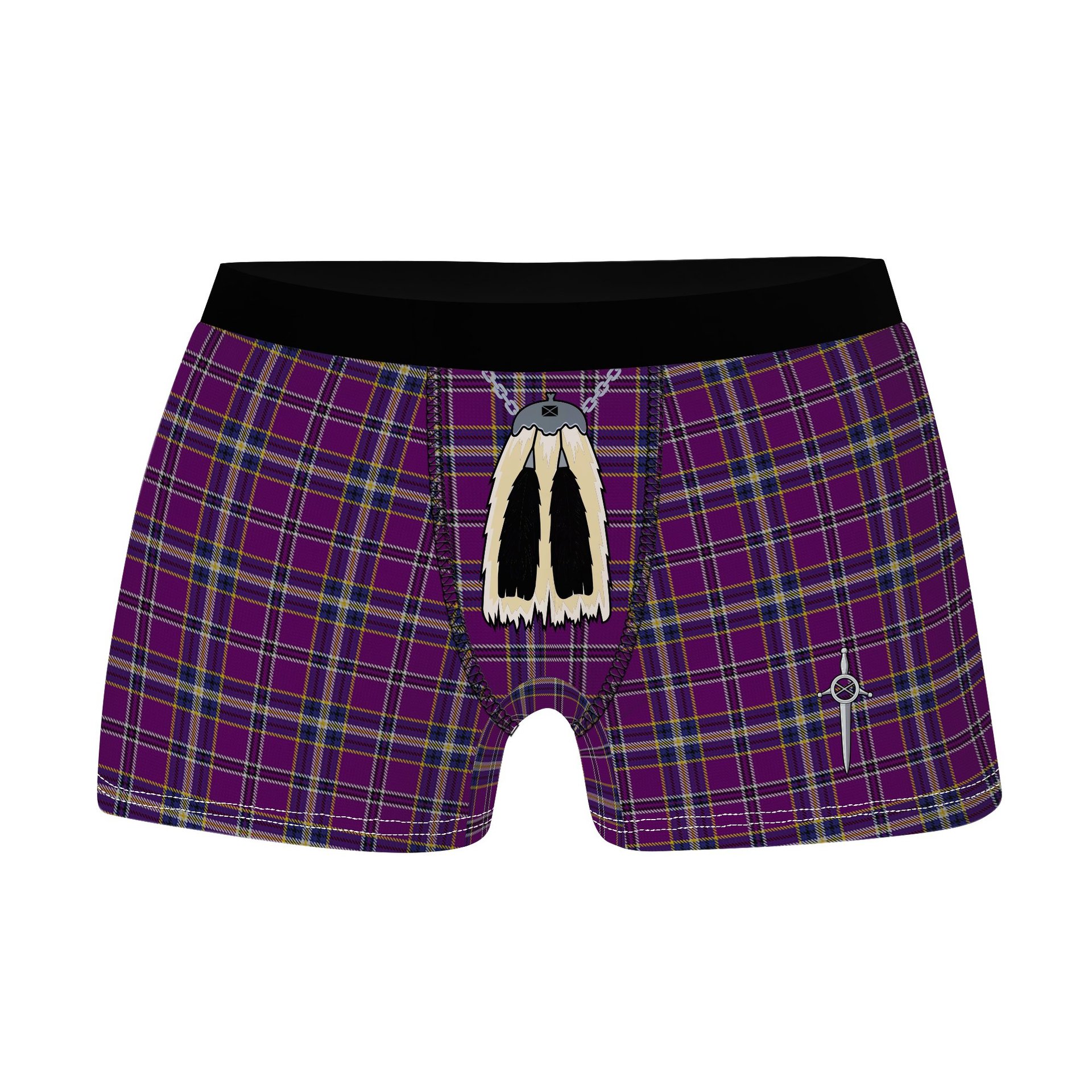 ScotsTee Shop Scottish Regan Clan Highland Kilt Sporran Tartan Boxer Briefs