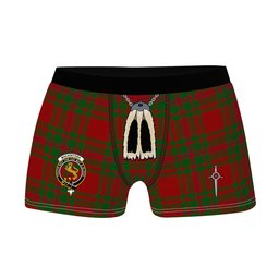 ScotsTee Shop Scottish MacKintosh Red Clan Crest Highland Kilt Sporran Tartan Boxer Briefs