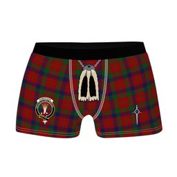 ScotsTee Shop Scottish Robertson Clan Crest Highland Kilt Sporran Tartan Boxer Briefs