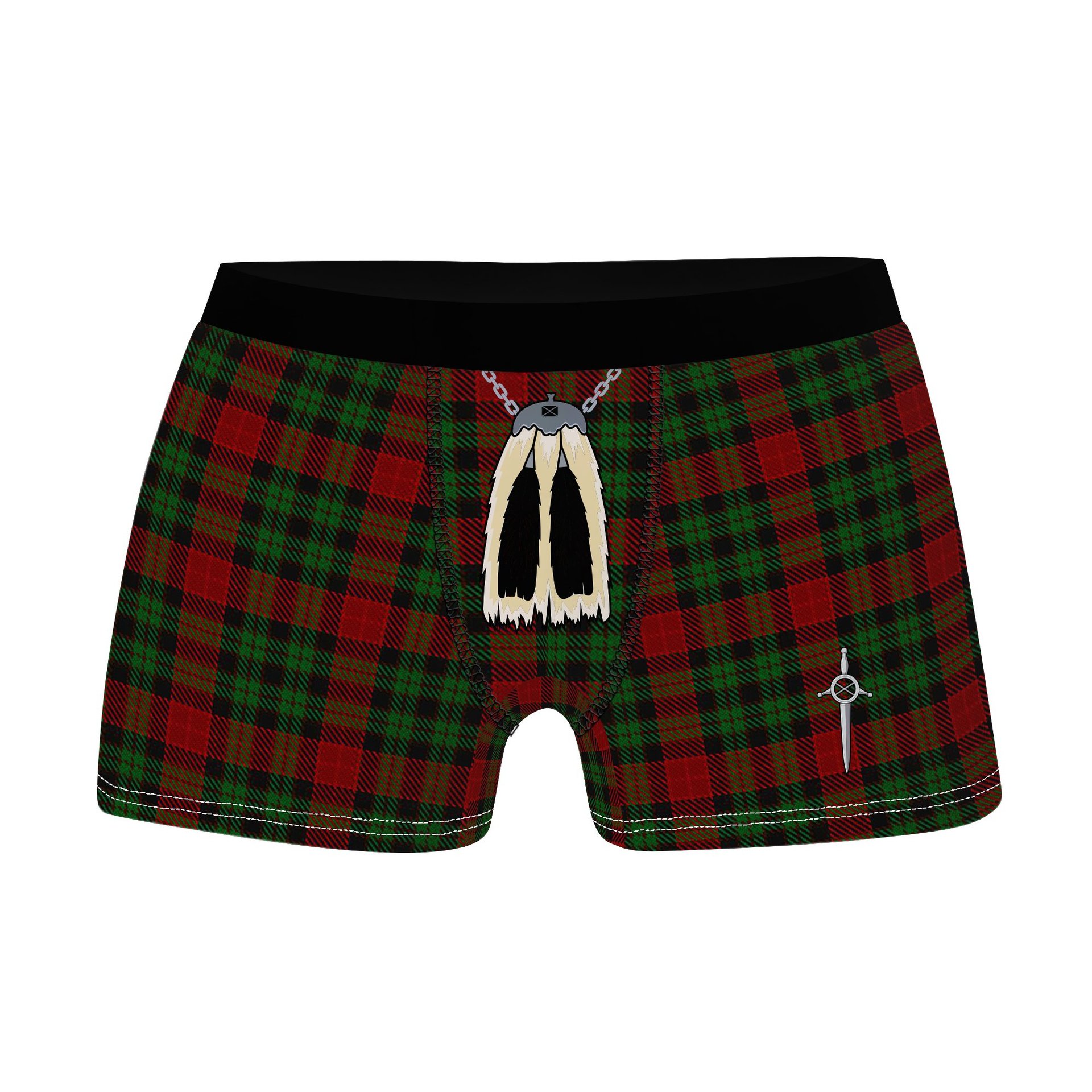 ScotsTee Shop Scottish Murdoch Dalgliesh Clan Highland Kilt Sporran Tartan Boxer Briefs