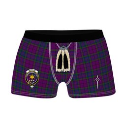 ScotsTee Shop Scottish Wardlaw Clan Crest Highland Kilt Sporran Tartan Boxer Briefs
