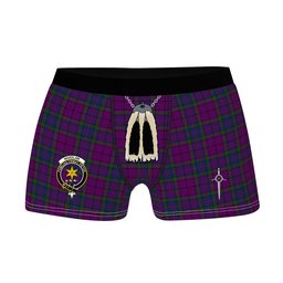ScotsTee Shop Scottish Wardlaw Clan Crest Highland Kilt Sporran Tartan Boxer Briefs