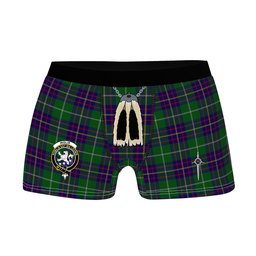 ScotsTee Shop Scottish Inglis Clan Crest Highland Kilt Sporran Tartan Boxer Briefs