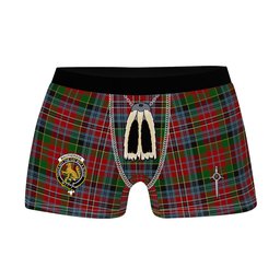 ScotsTee Shop Scottish MacPherson Ancient Clan Crest Highland Kilt Sporran Tartan Boxer Briefs