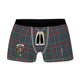 ScotsTee Shop Scottish Russell Old Modern Clan Crest Highland Kilt Sporran Tartan Boxer Briefs