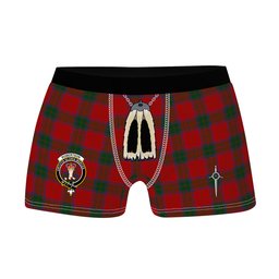 ScotsTee Shop Scottish Robertson Vestiarium Scoticum Clan Crest Highland Kilt Sporran Tartan Boxer Briefs